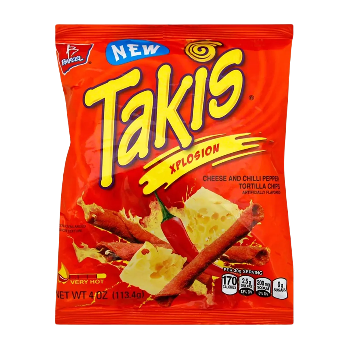 Takis Xplosion Cheese and Jalapeno Chilli Pepper Tortilla 113.4g