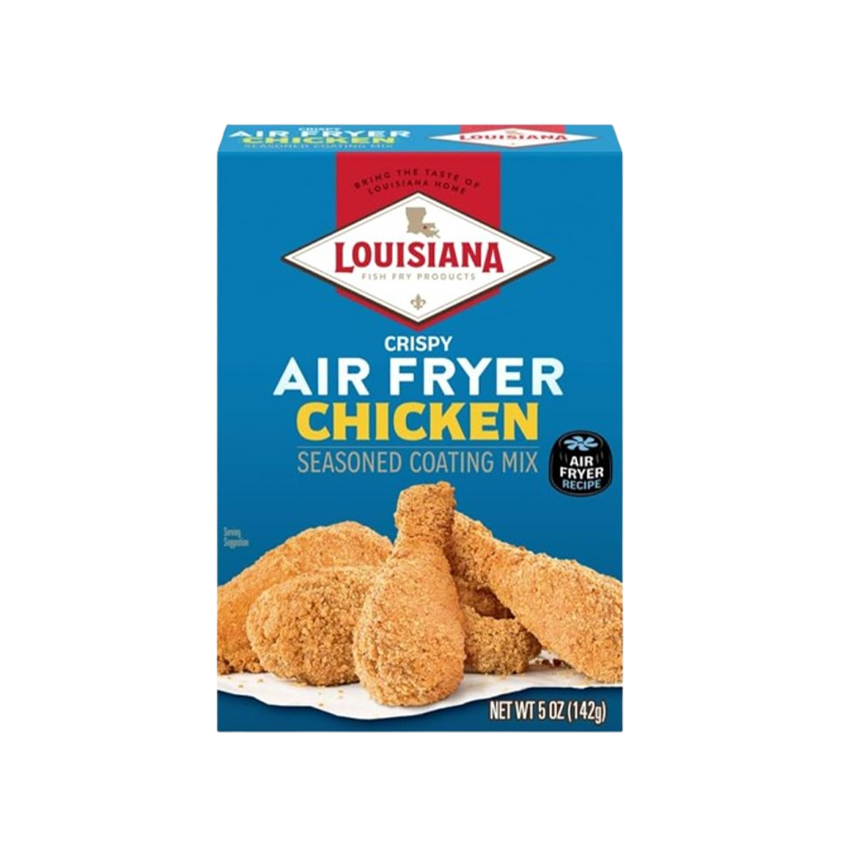 Louisiana Fish Fry, Air Fryer Chicken Seasoned Coating Mix, Case Of 6, 5 oz