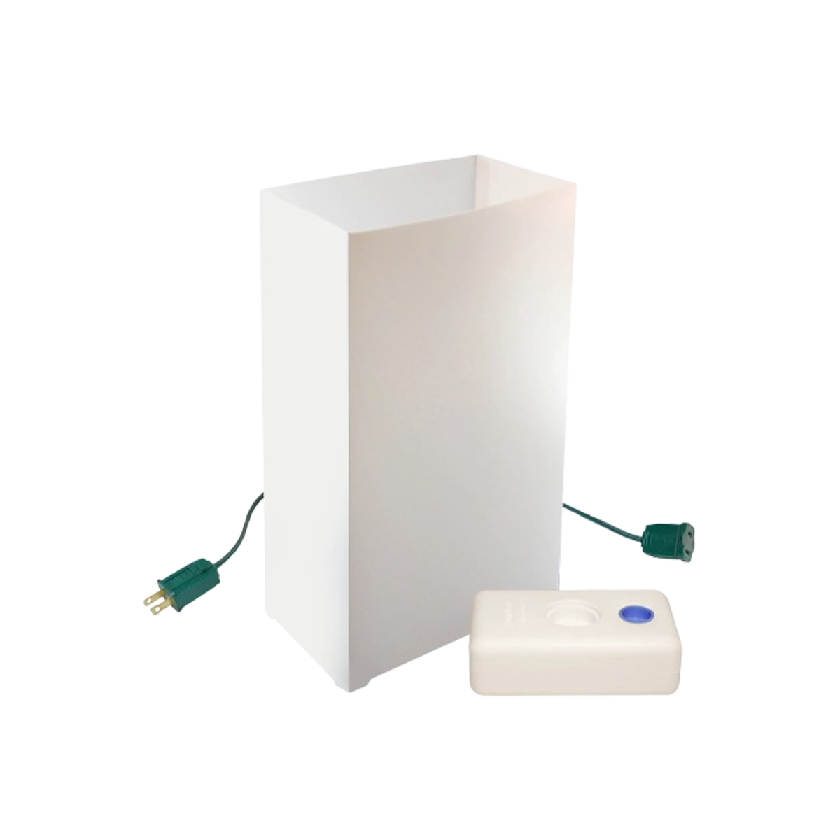 LumaBase Electric Luminaria Kit, White -  - Set of 10