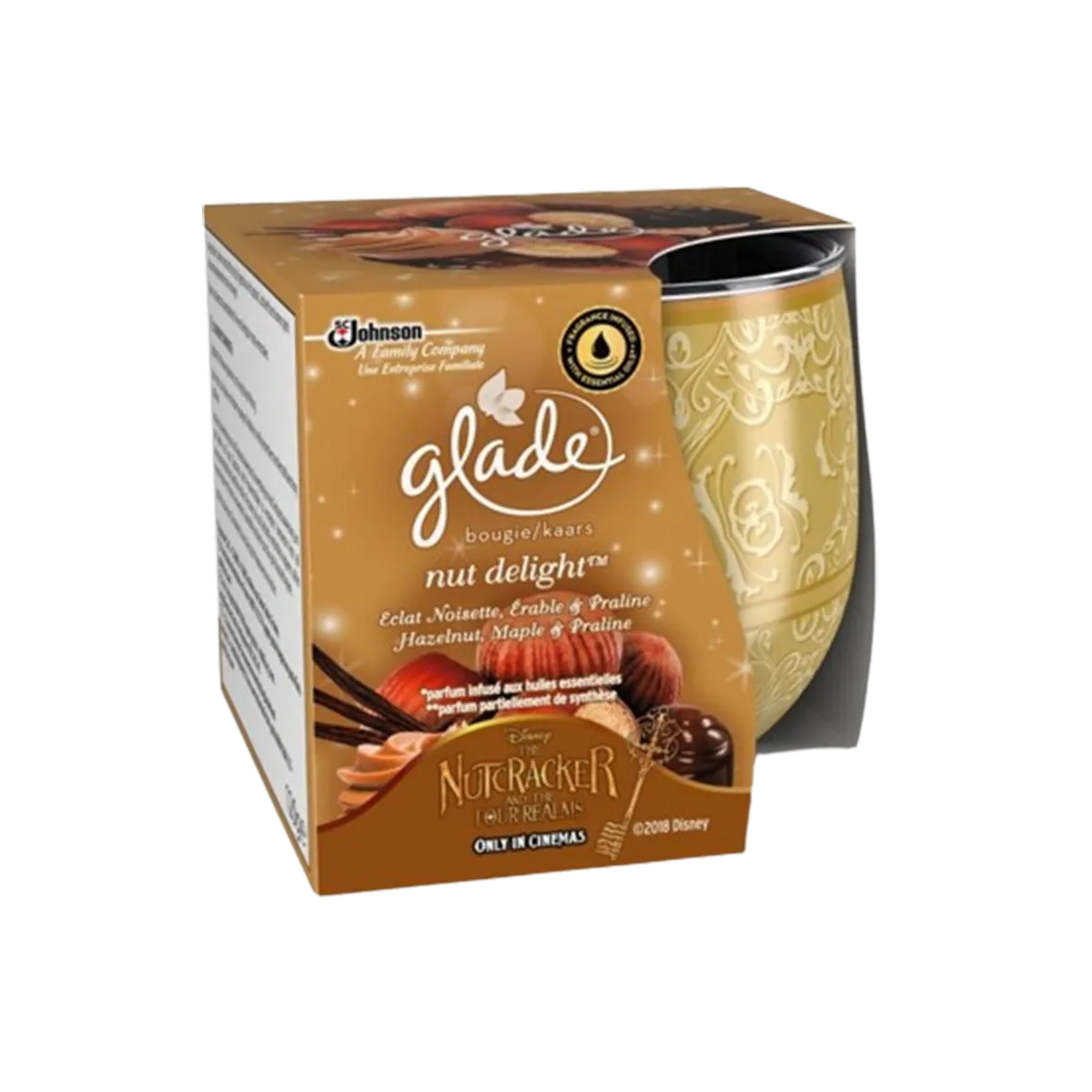 Glade Scented Candle Nut Delight 120g
