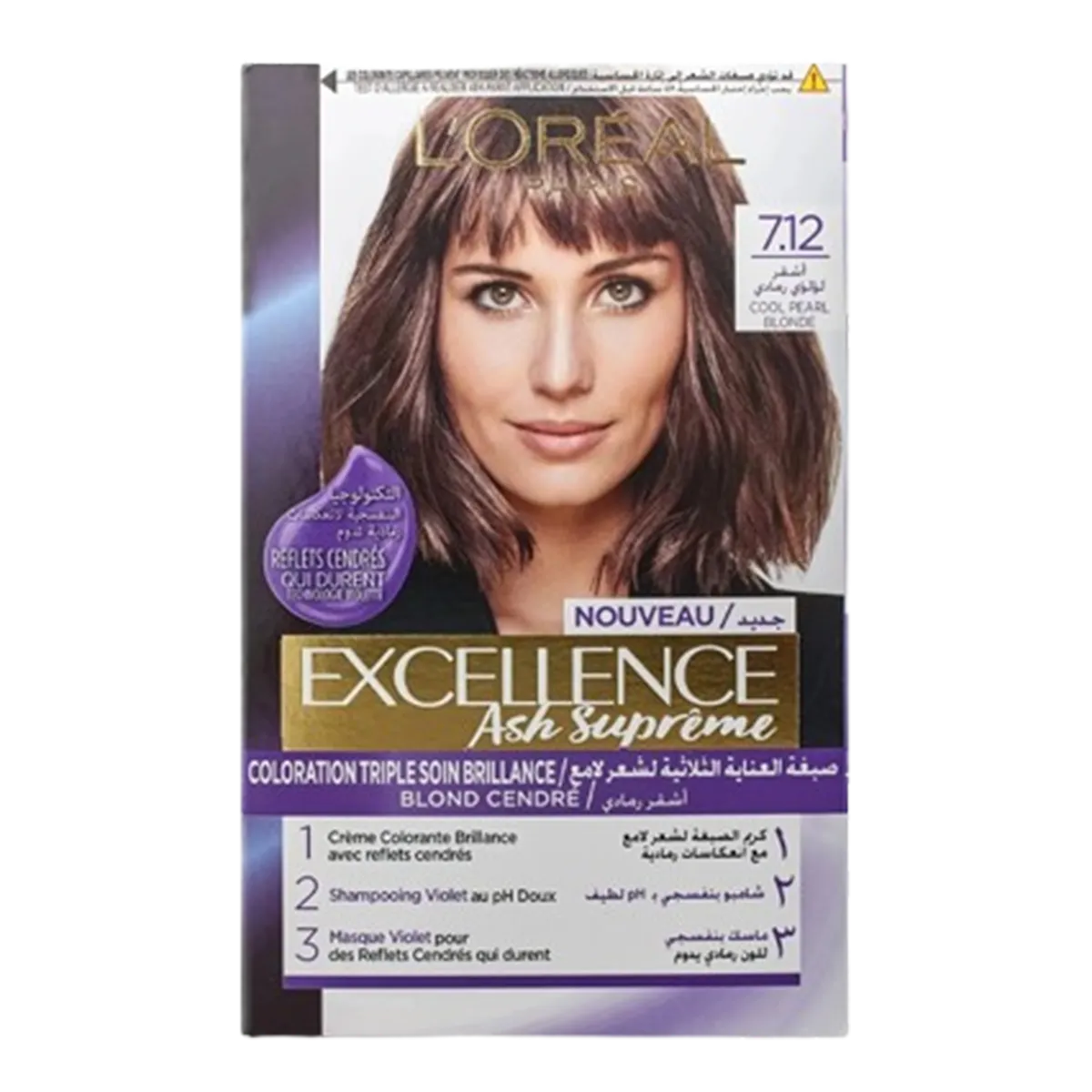 Loreal Excellence Hair Color 7.12