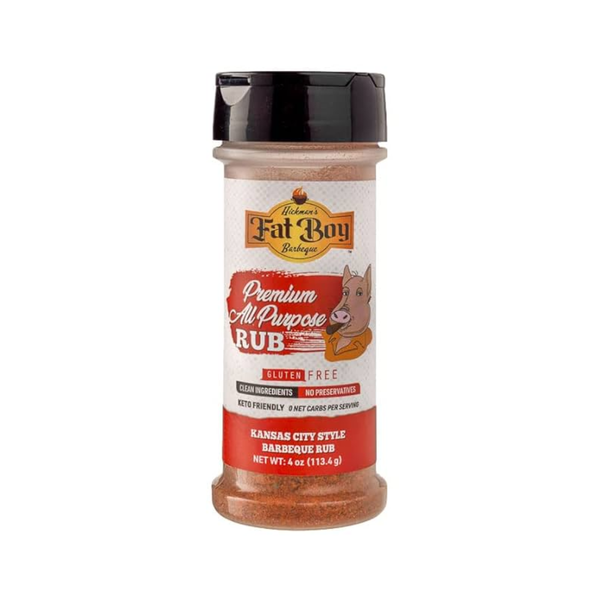 Fat Boy Hickman's BBQ Premium All Purpose Rub - Case of 6 - 11 oz