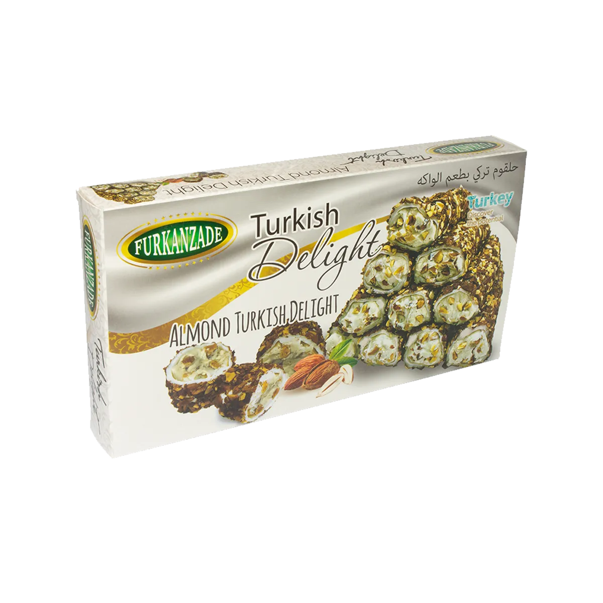 Furkhanzade Turkish Delight Almond Bademli Lokum 400g