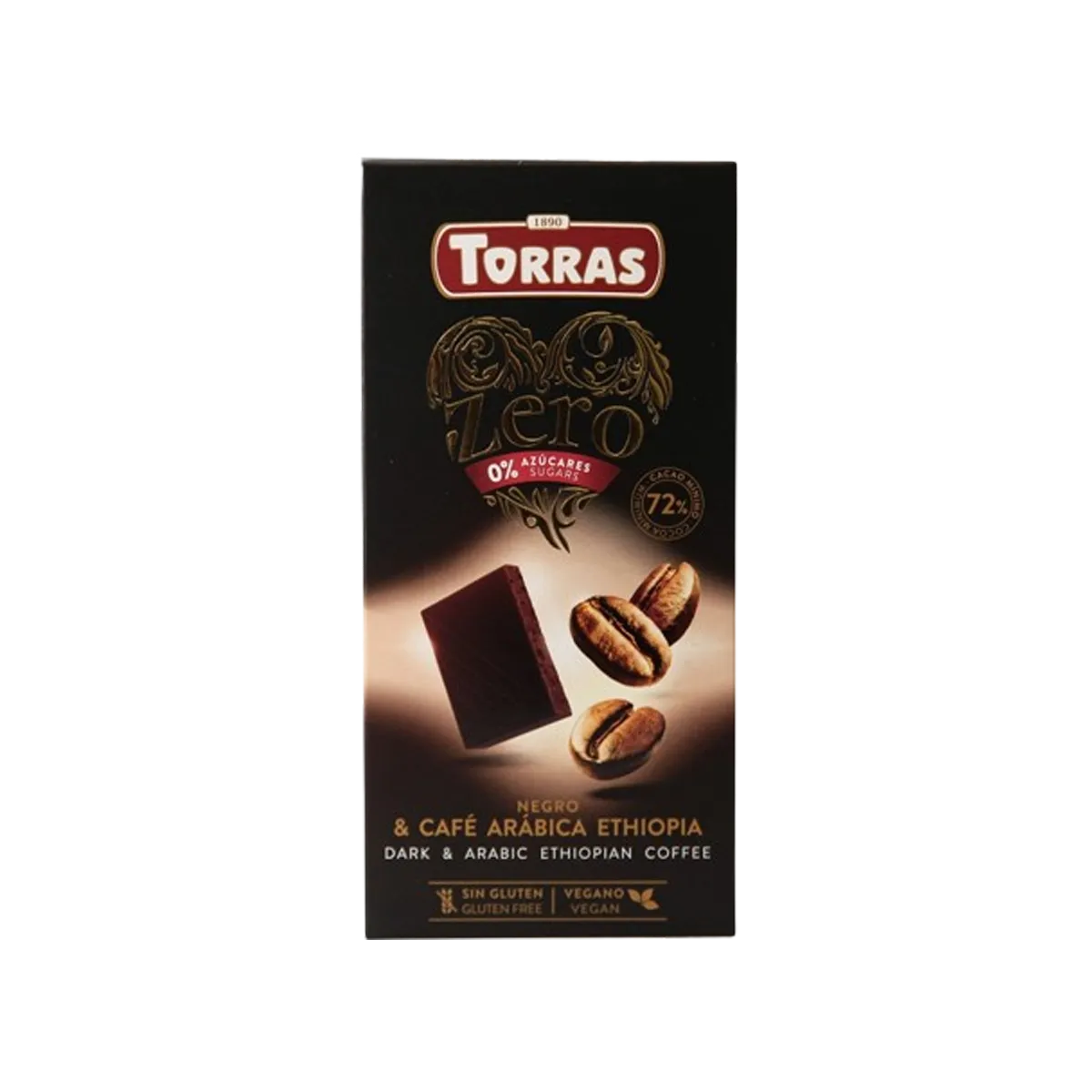 Torras Zero Sugar Chocolate Dark & Coffee Nibs 100g