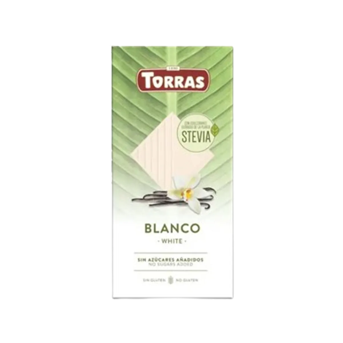 Torras Zero Sugar Stevia Blanco White Chocolate 100g