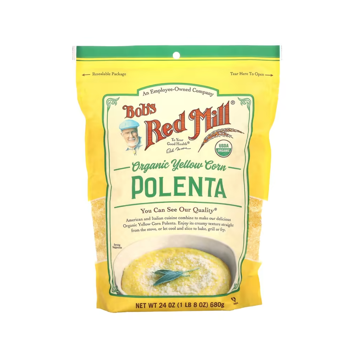 Bob's Red Mill, Polenta Yellow Crn Grits, Case Of 4, 24 oz