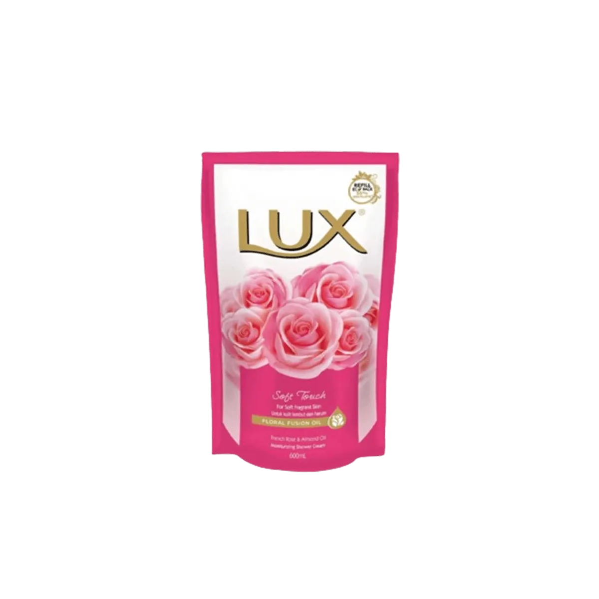 Lux Soft Touch Shower Cream Refill 600ml