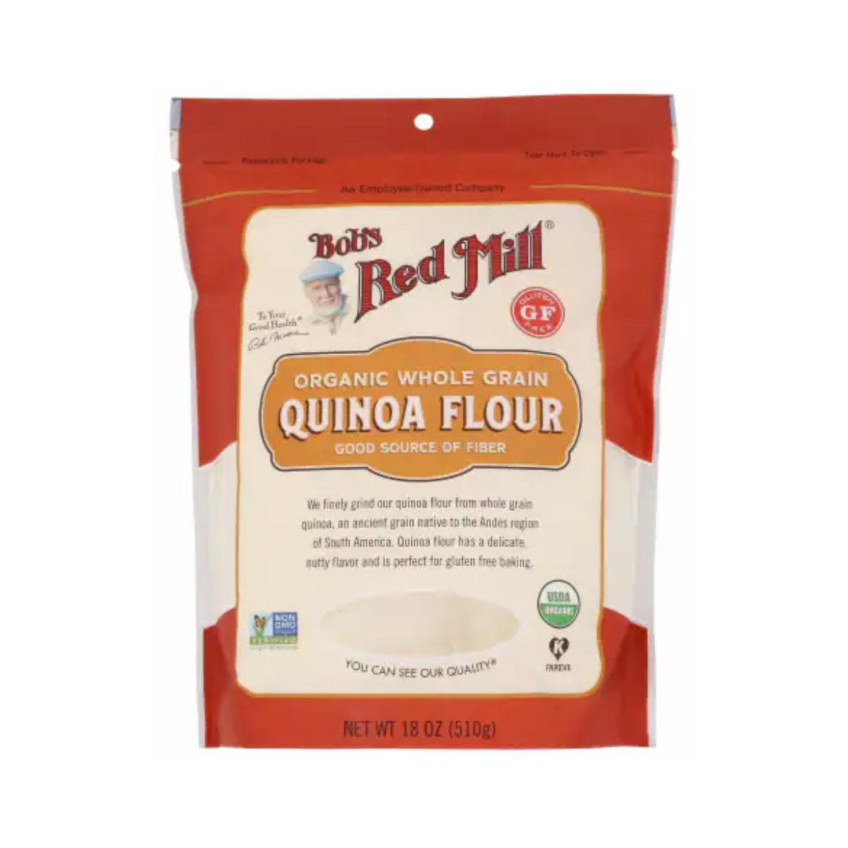 Bob's Red Mill, Organic Whole Grain, Case Of 4, 18 oz