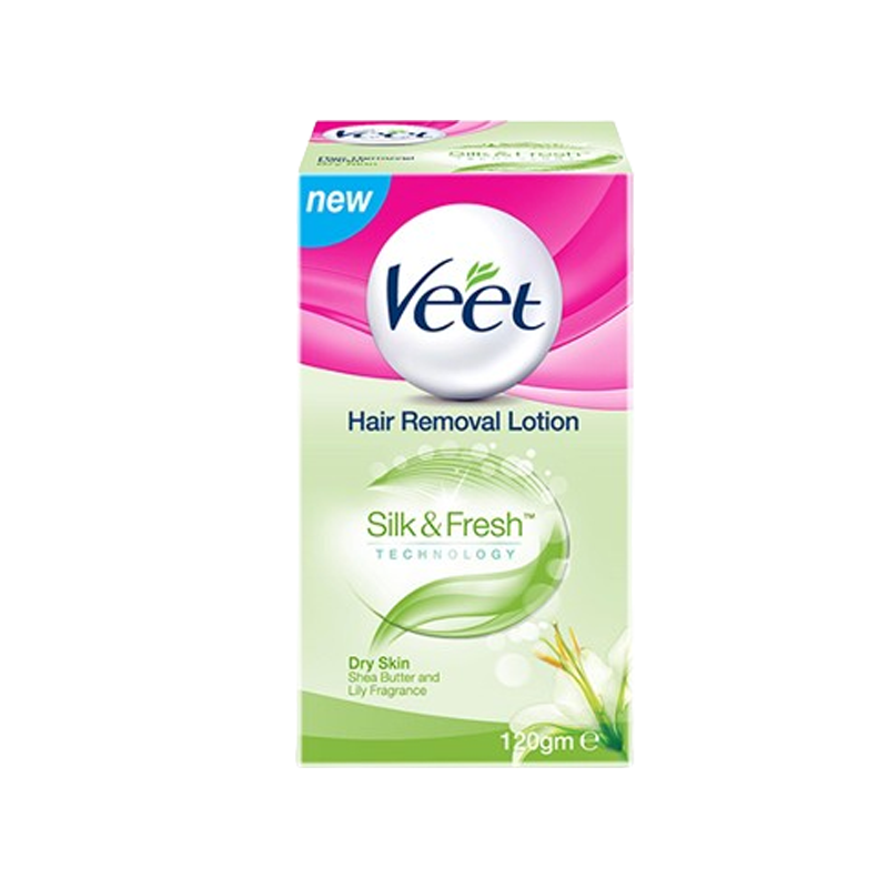 Veet Hair Removal Lotion Silky Fresh Dry Skin 120g