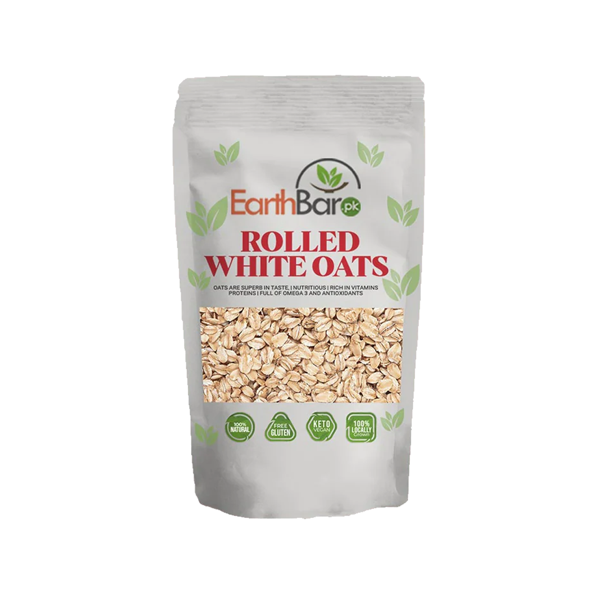 EarthBar Rolled White Oats 300g