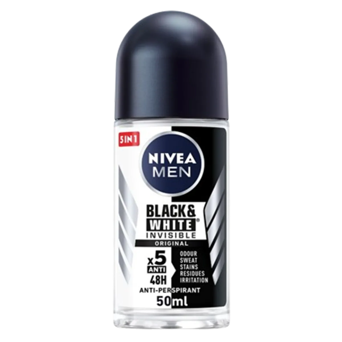 Nivea For Men Invisible Black Whit Roll On 50ml