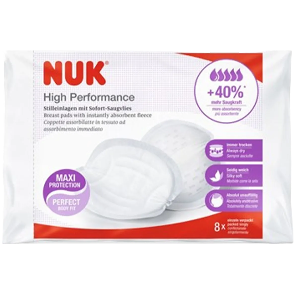 Nuk High Performance Disposable Breast Pads 8 Pcs