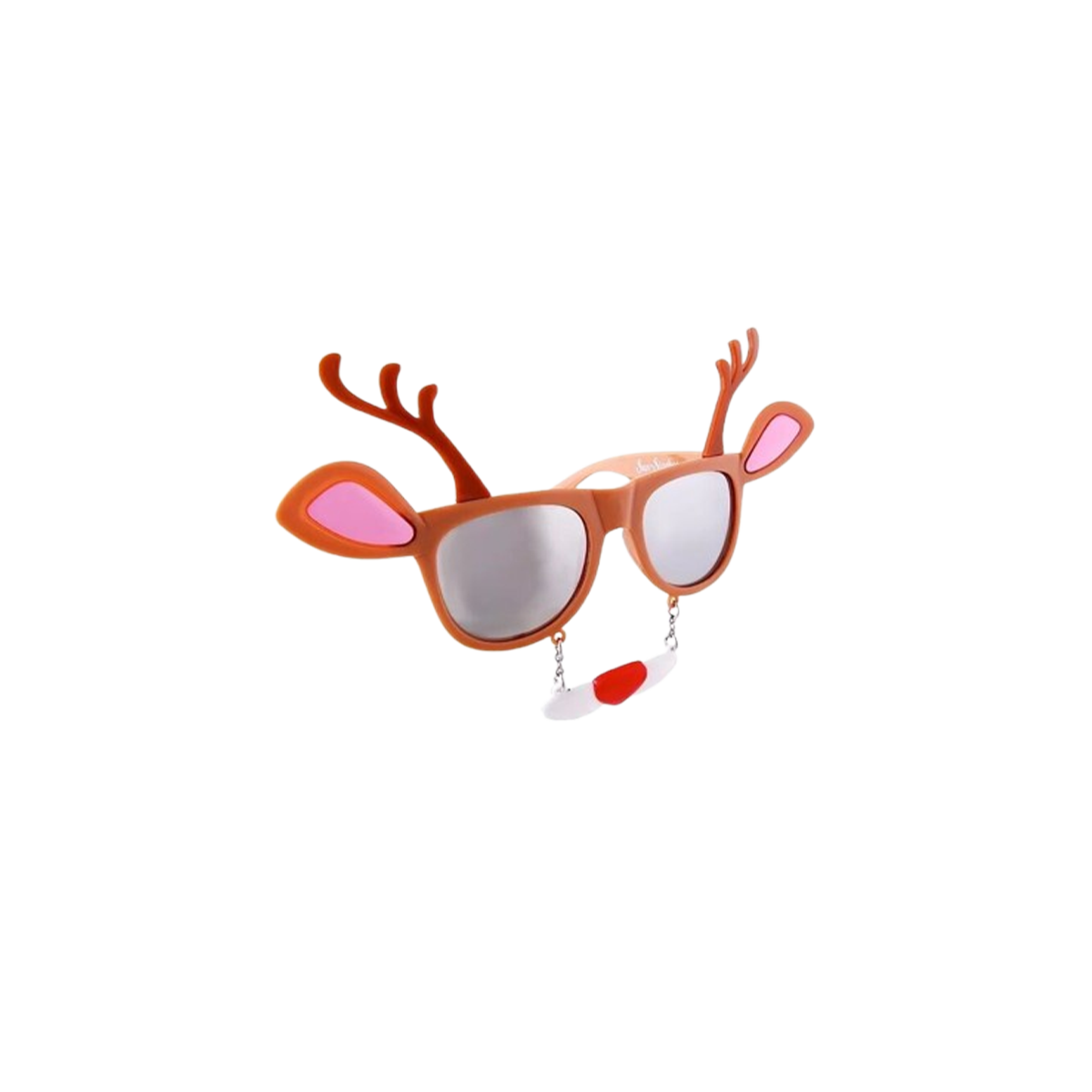 Sun-Staches Reindeer Clear Lens Glasses 1pc