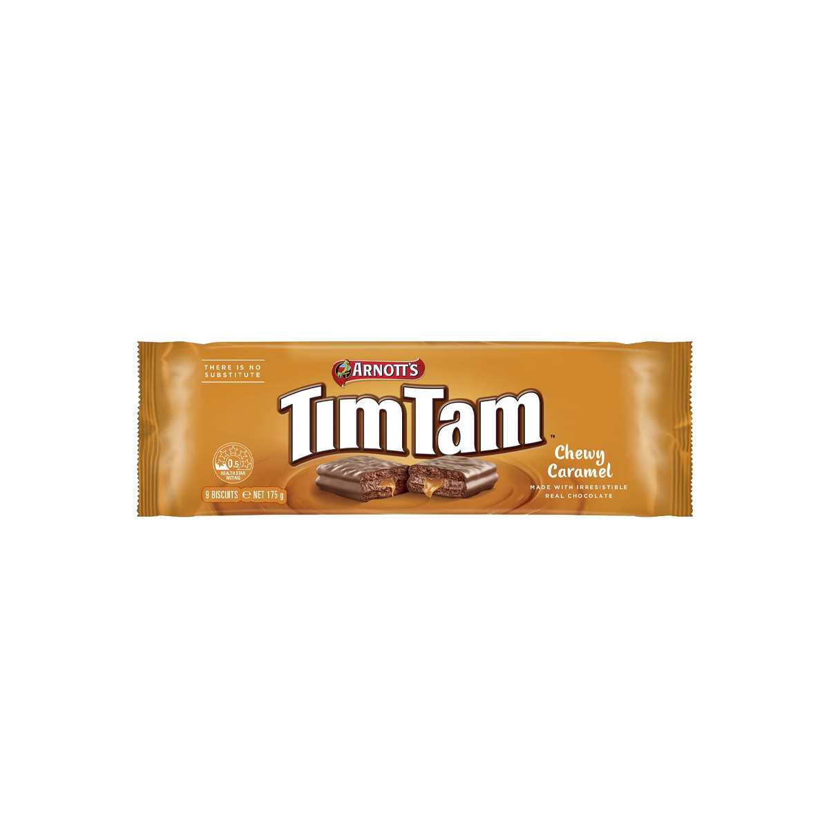 Arnotts Tim Tam Chewy Caramel Chocolate Biscuit, 175g