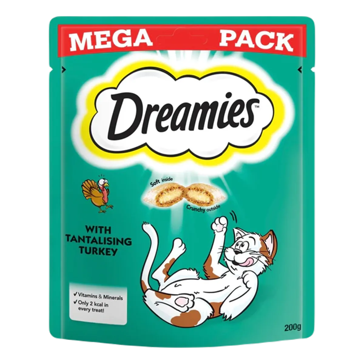 Dreamies Cat Food Mega Pack Turkey 180g