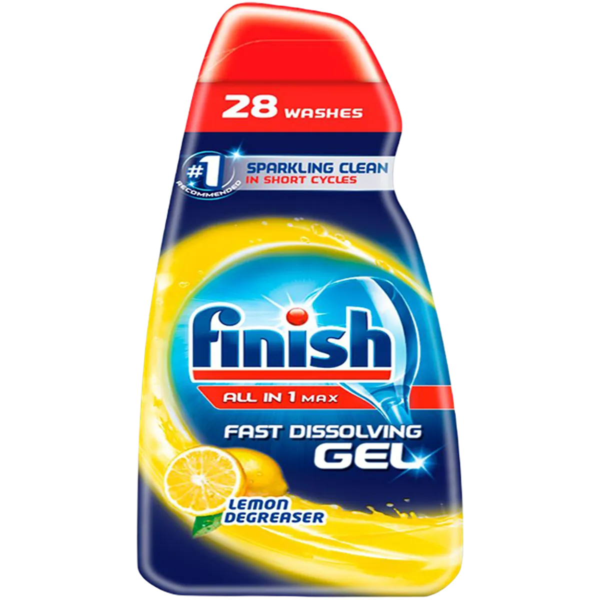 Finish All In One Max Dishwasher Gel Lemon Degreaser 700ml