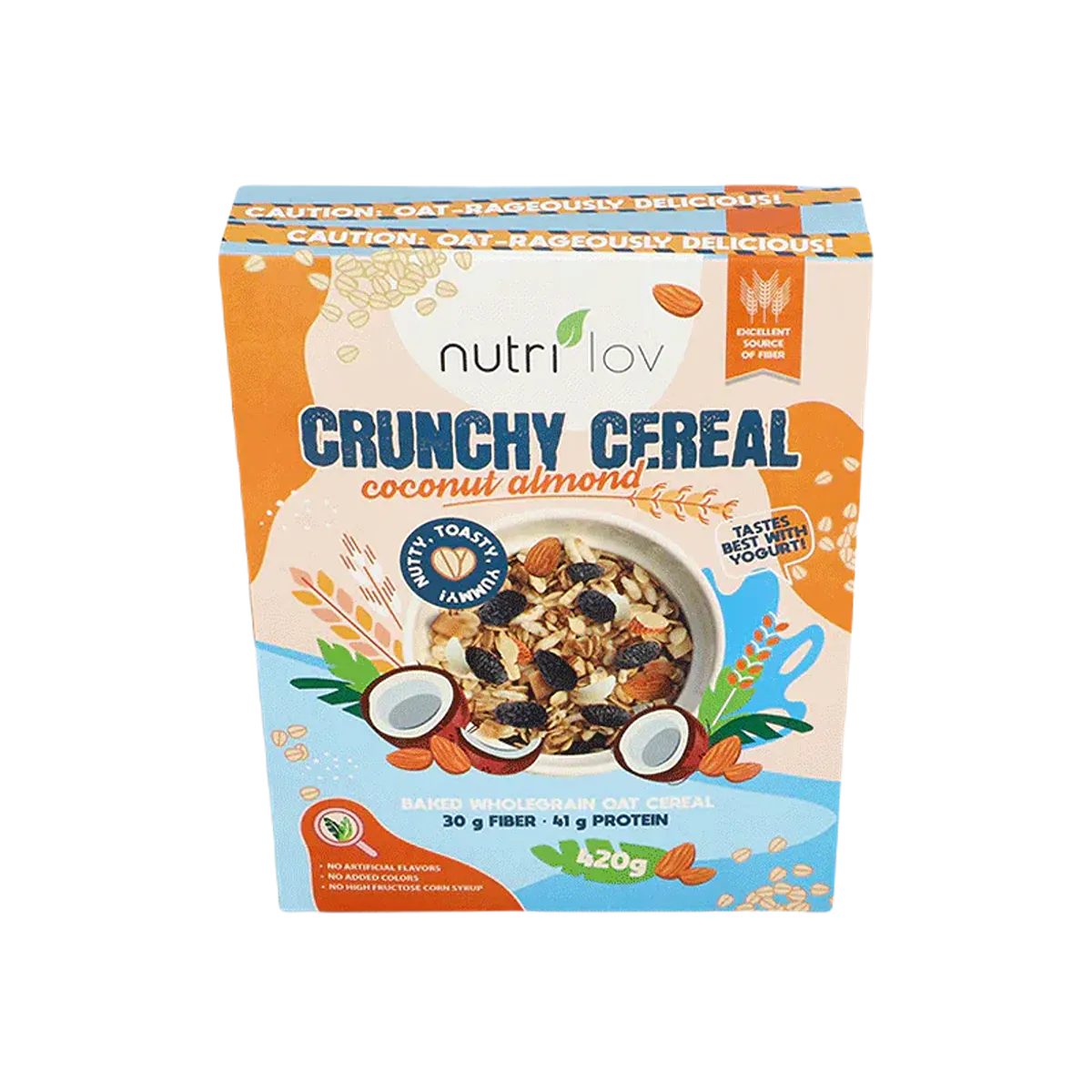 Nutrilove Crunchy Cereal Coconut Almond 420g