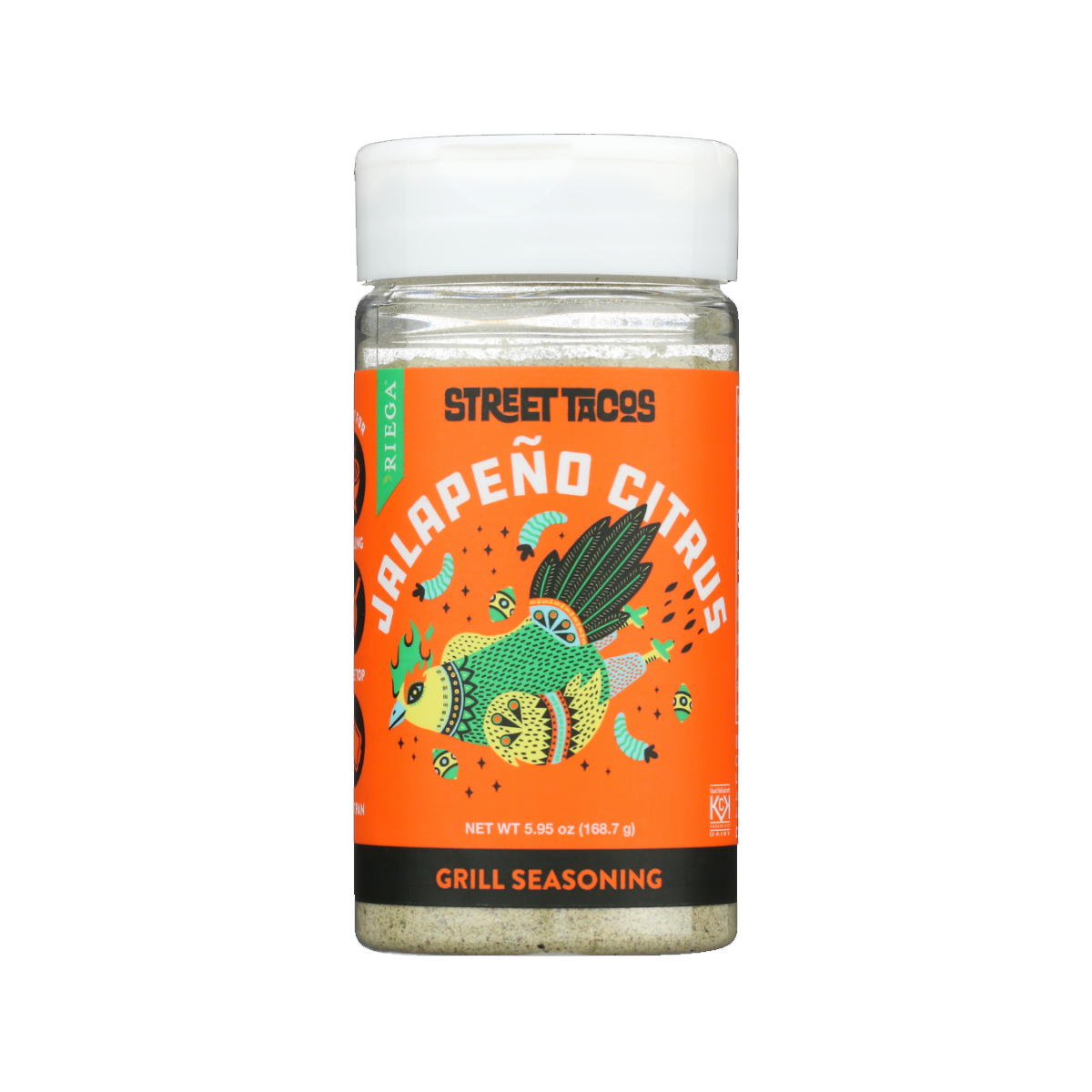 Riega Foods, Street Tacos Jalapeno Citrus Seasoning, Case Of 6, 5.95 oz