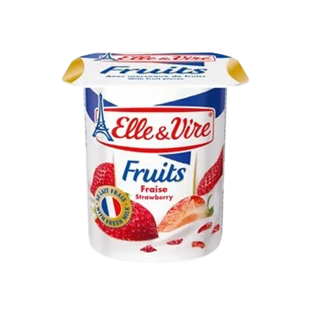 Elle & Vire Light Yogurt Strawberry 125G