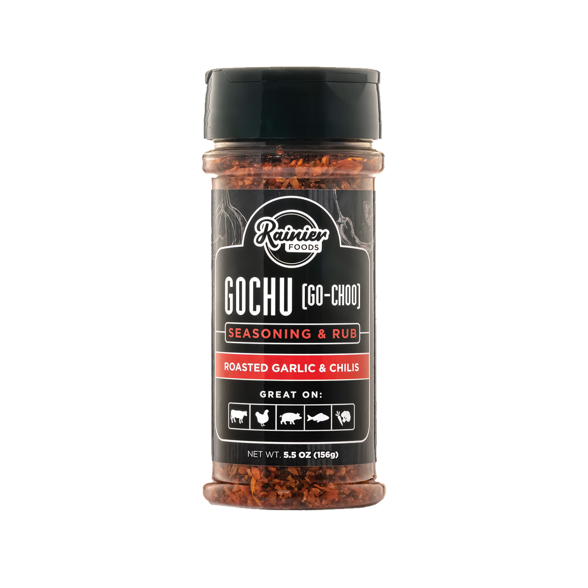 Rainier Foods Premium Seasonings Gochu Seasoning & Rub - Case of 6 - 5.5 oz