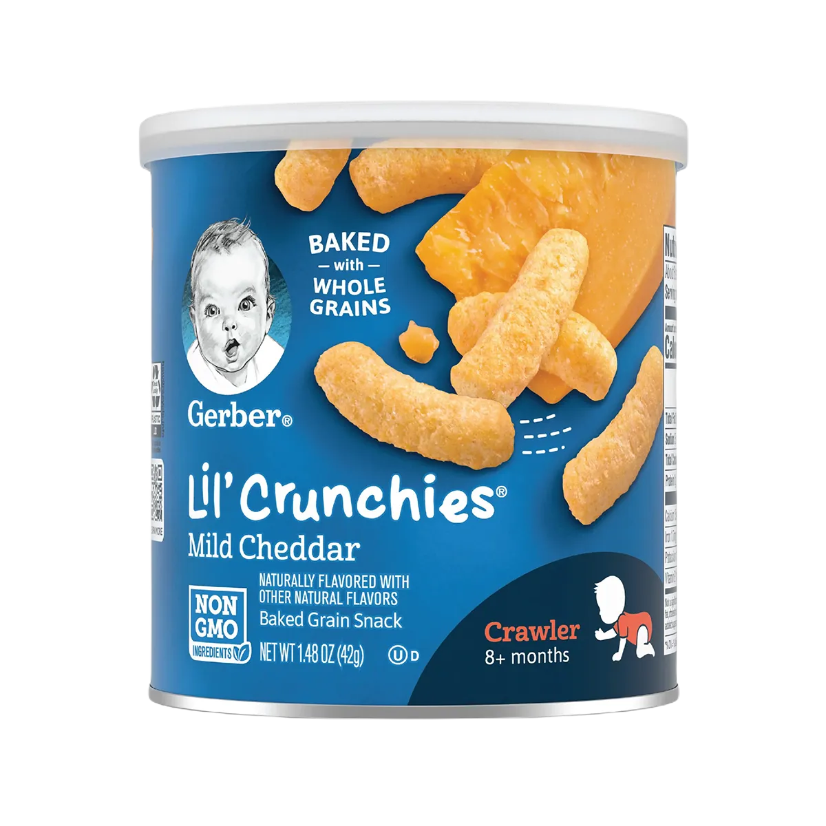 Gerber Lil Crunchies Snack Mild Cheddar 42g