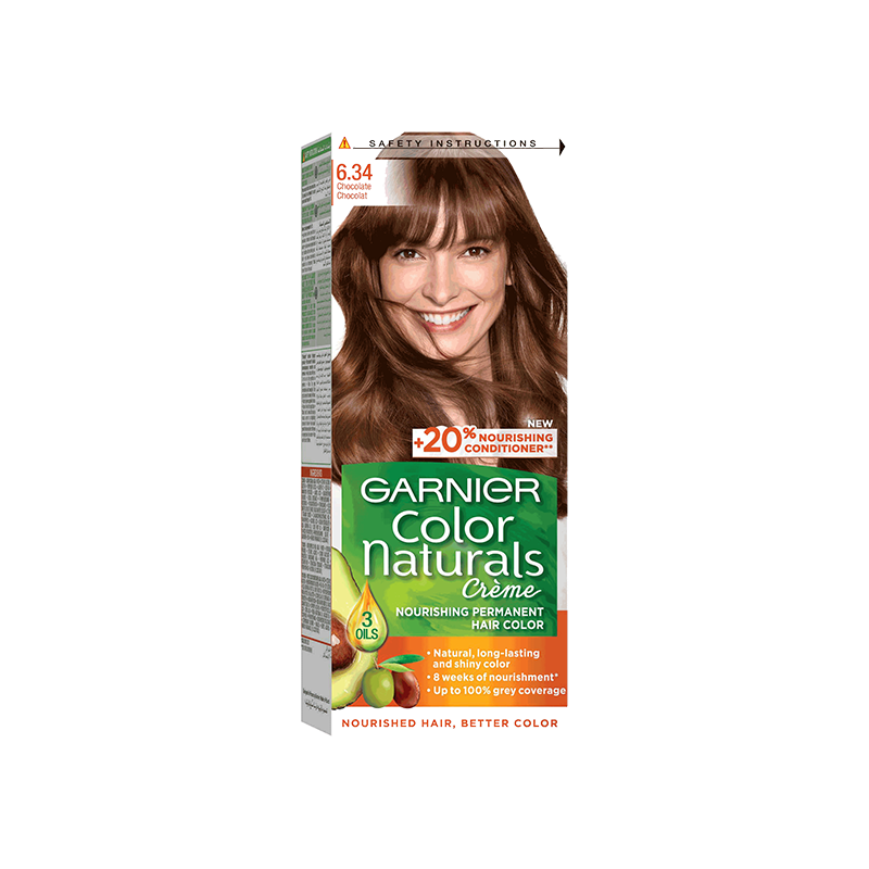 Garnier Hair Color Chocolate Nourishing Permanent Hair Color Cream Chocolate 6.34