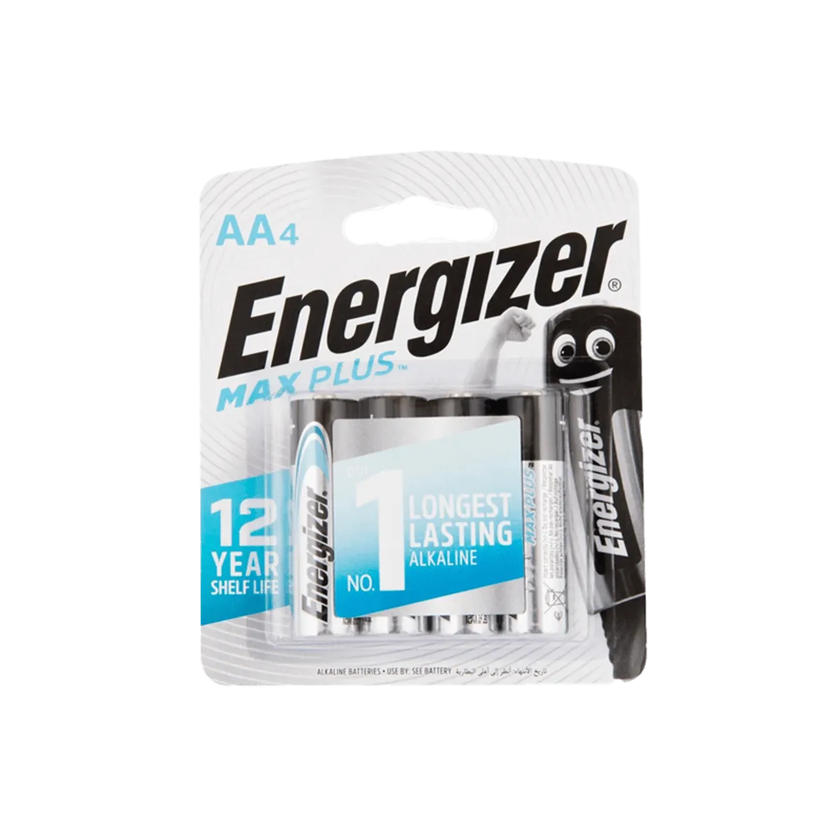 Energizer Max Plus AA Battries 4 Pack