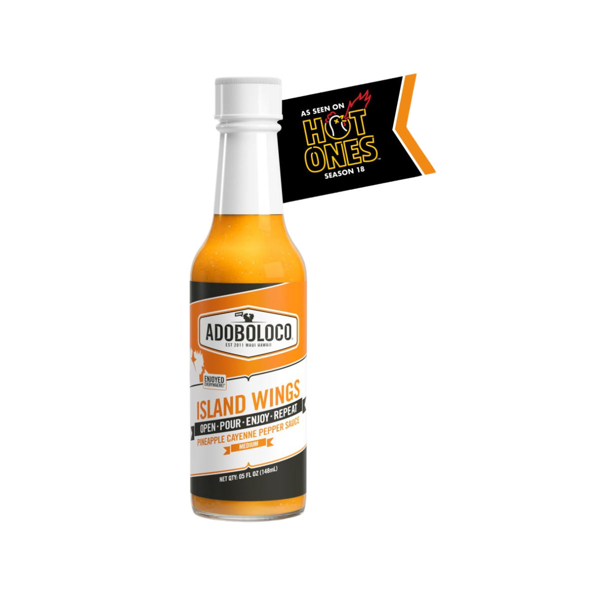 Adoboloco - HAMAJANG Hot Sauce - VERY HOT - Case of 12 - 5 fl. Oz.