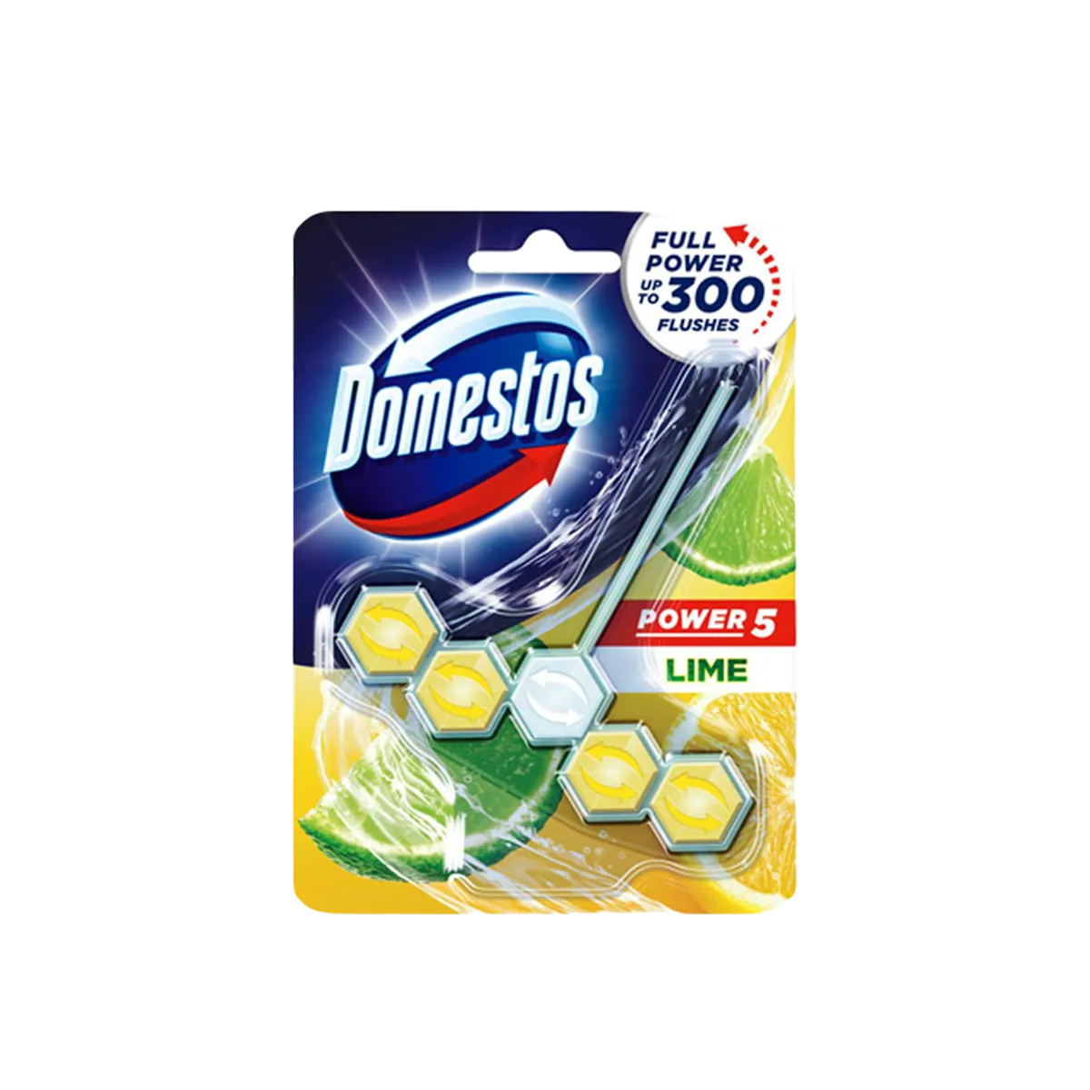 Domestos Power 5 Lime Rim Block 55g