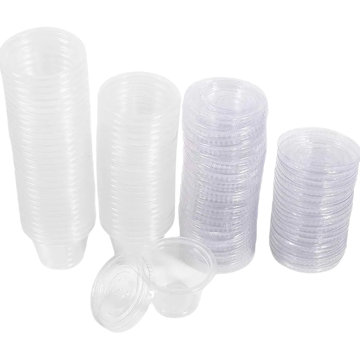 Disposable Sauce Cup with Lids 50s