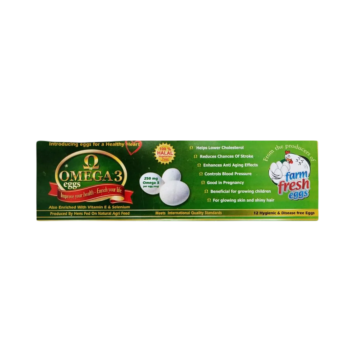 Farm Fresh Eggs Omega3