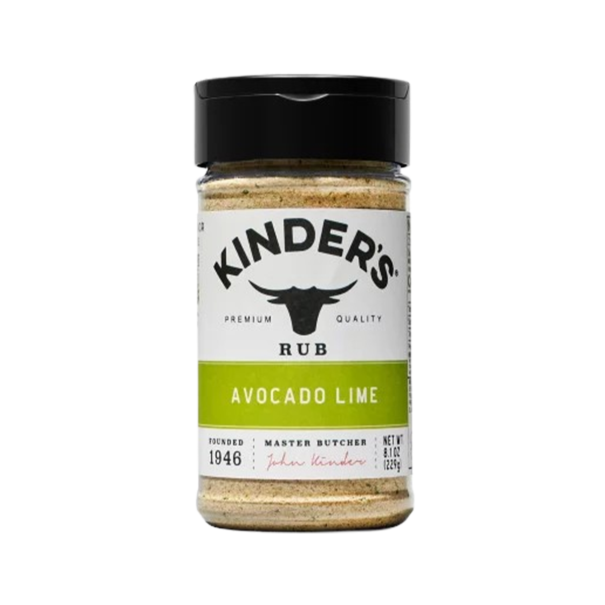 Kinder's, Avocado Lime Seasoning, Case Of 8, 2.7 oz