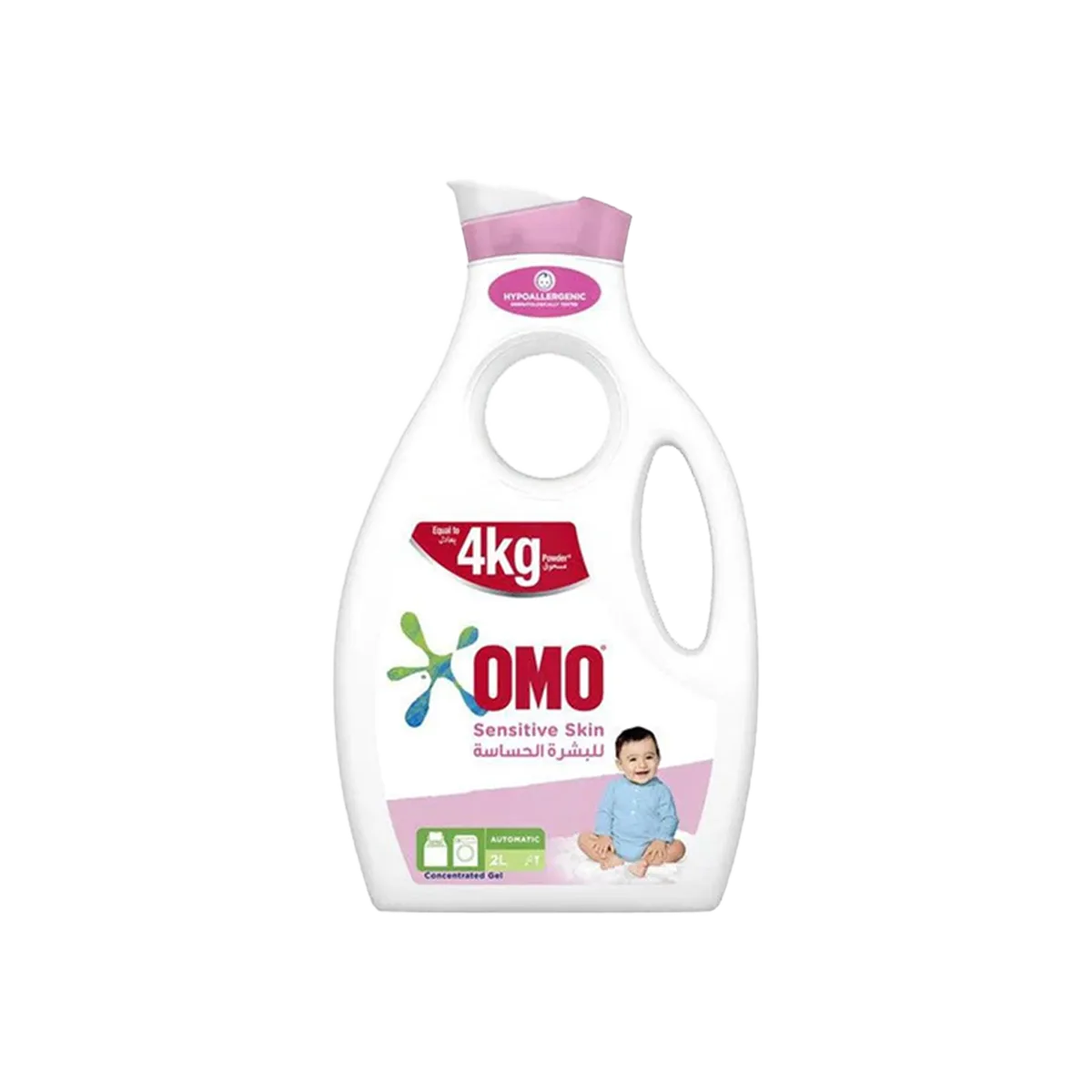 Omo Semi-Concentrate Liquid, Sensitive 4L