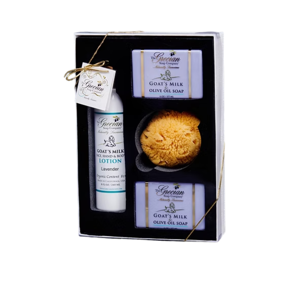 The Grecian Soap Company - Holiday Elegance Gift Set - Case of 2 - 2 lbs