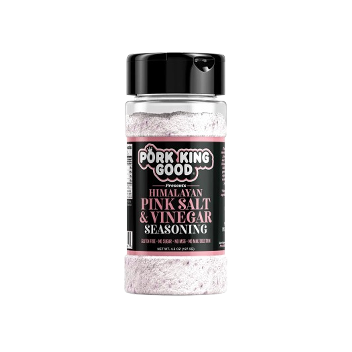 Pork King Good Pink Salt & Vinegar Seasoning Shaker Case of 6 - 4.5 oz