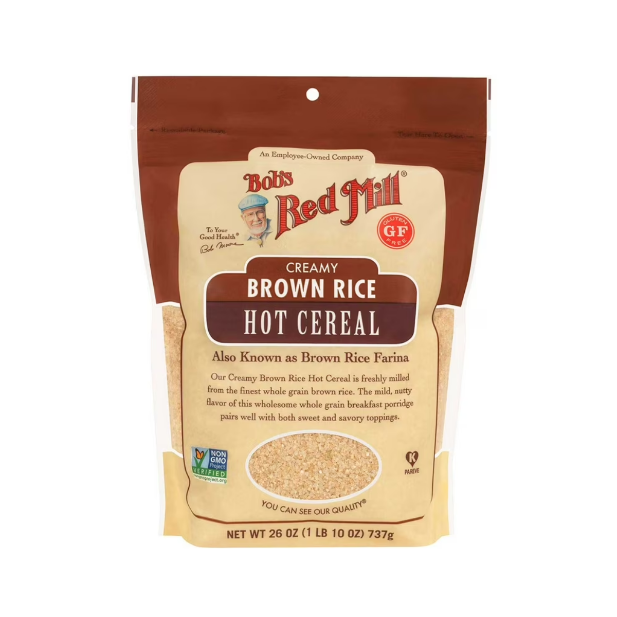 Bob's Red Mill, Gluten Free Farina Brown Rice, Case Of 4, 26 oz