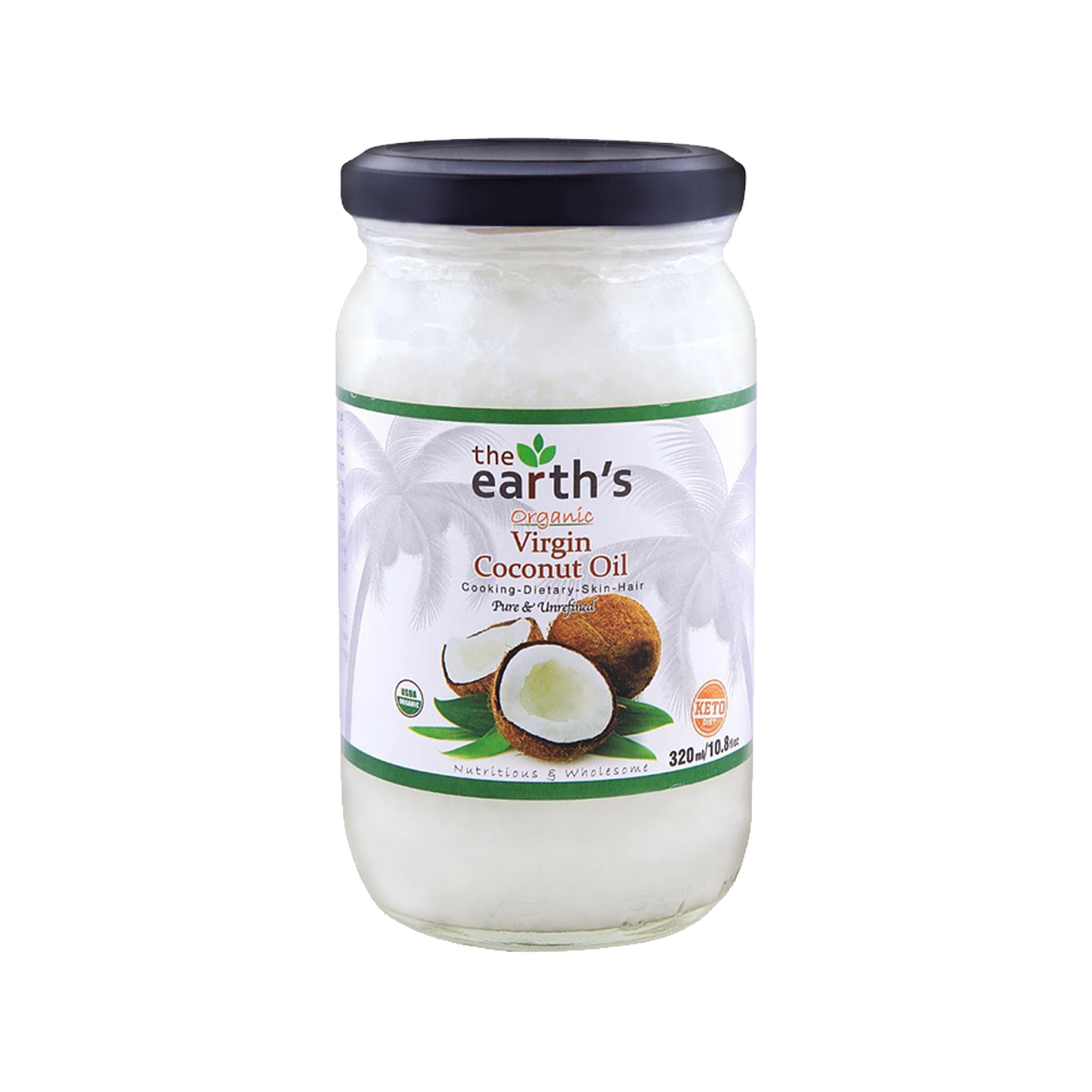The Earths Organic Virgin Coconut Oil 310ml