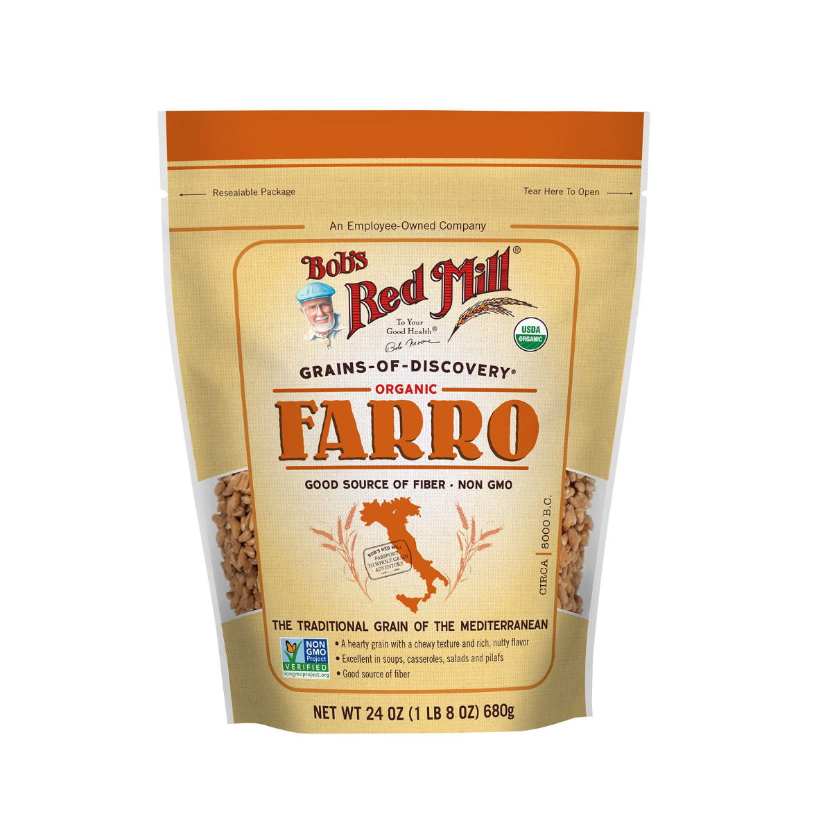 Bob's Red Mill, Organic Farro, Case Of 4, 24 oz