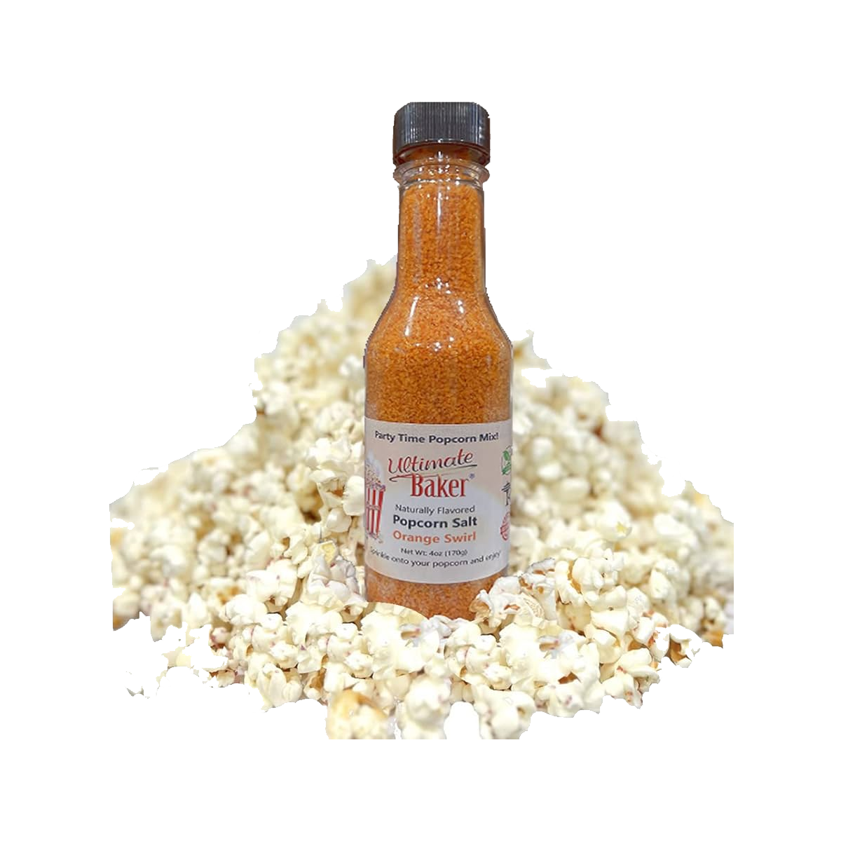 Ultimate Baker Orange Swirl Flavored Popcorn Salt (1x5lb Bag)