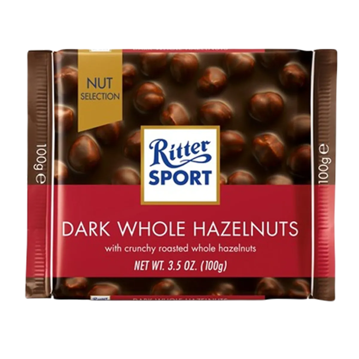 Ritter Sport Chocolate Dark Whole Hazelntus 100g