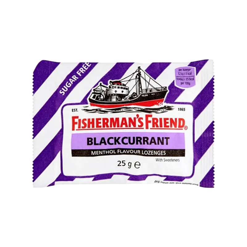 Fisherman's Friend Blackcurrant Flavor Lozenges Sugar Free Candy