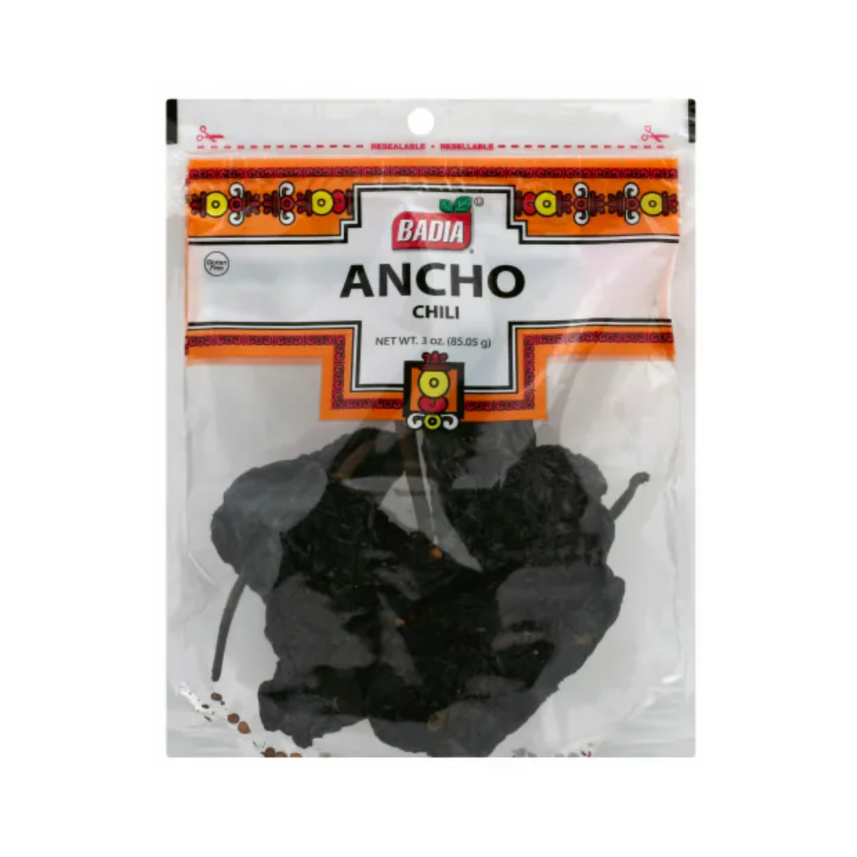 Badia Ancho Chili Pods, Case of 12, 3 oz