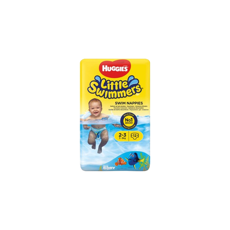 Huggies Little Swimmers Swim Nappies 2-3 3-8kg 12 Pcs