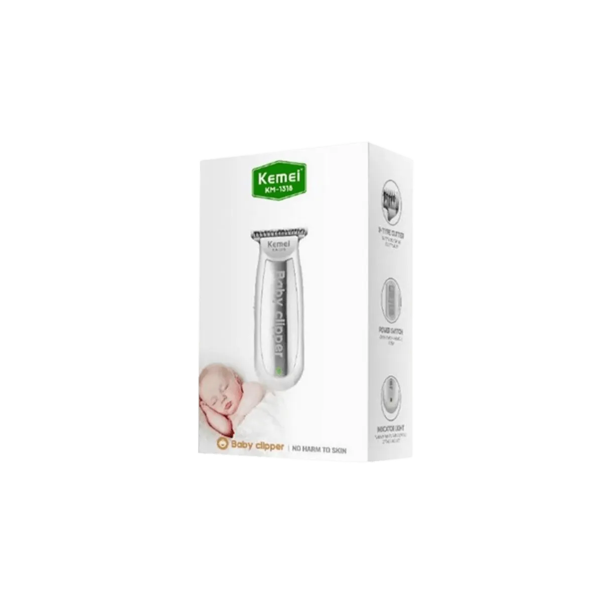 Baby Hair Clipper Trimmer Km-1318