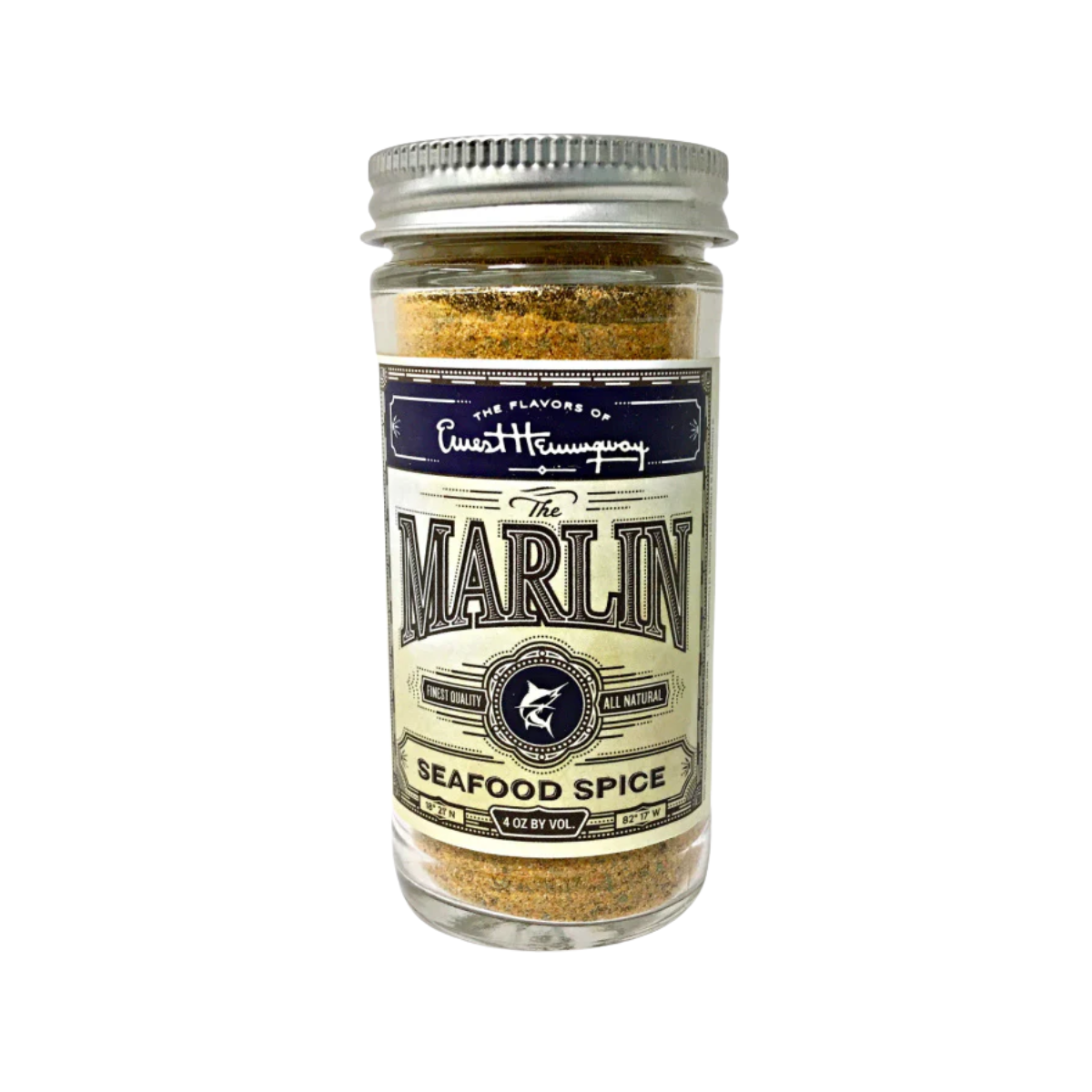 The Flavors of Hemingway "The Marlin" Seafood Spice, 4 oz , Case of 6