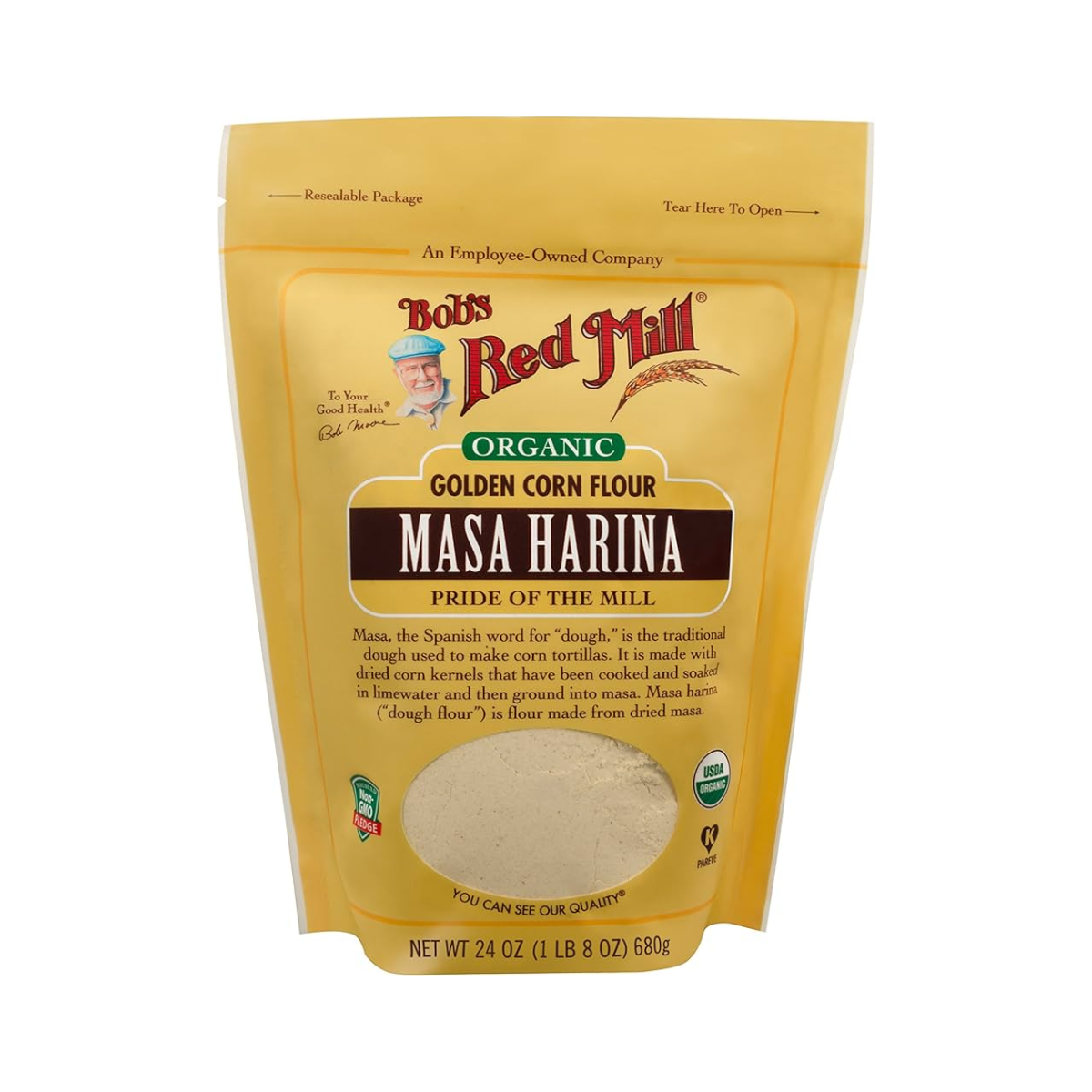 Bob's Red Mill, Flour Organic Masa Harina, Case Of 4, 24 oz
