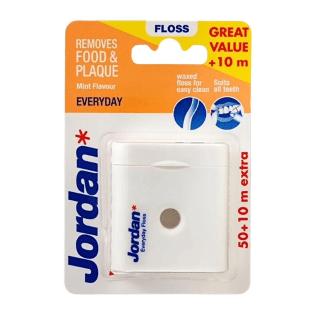 Jordan Floss Everyday Dental Floss 50m+10m