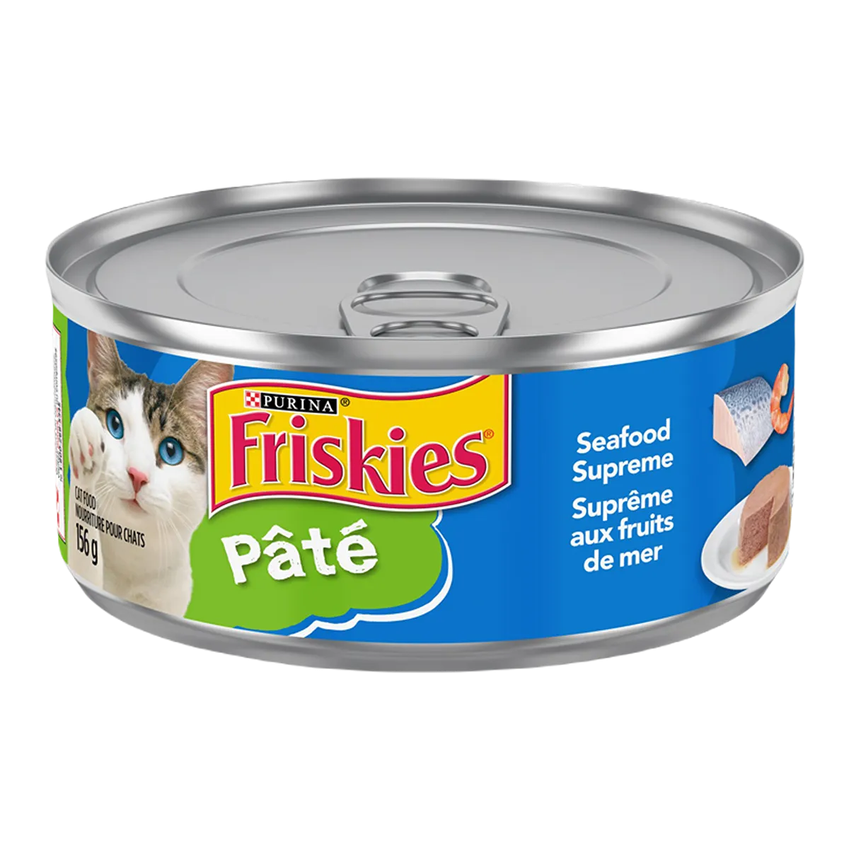 Friskies Paté Classic Seafood Entrée Cat Food 156 Grams