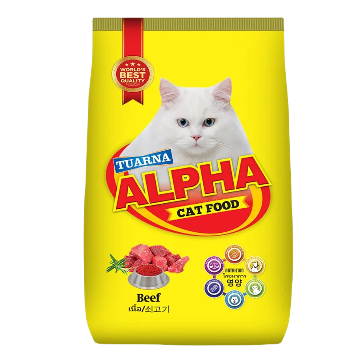 Taurna Alpha Cat Food Beef 1300g
