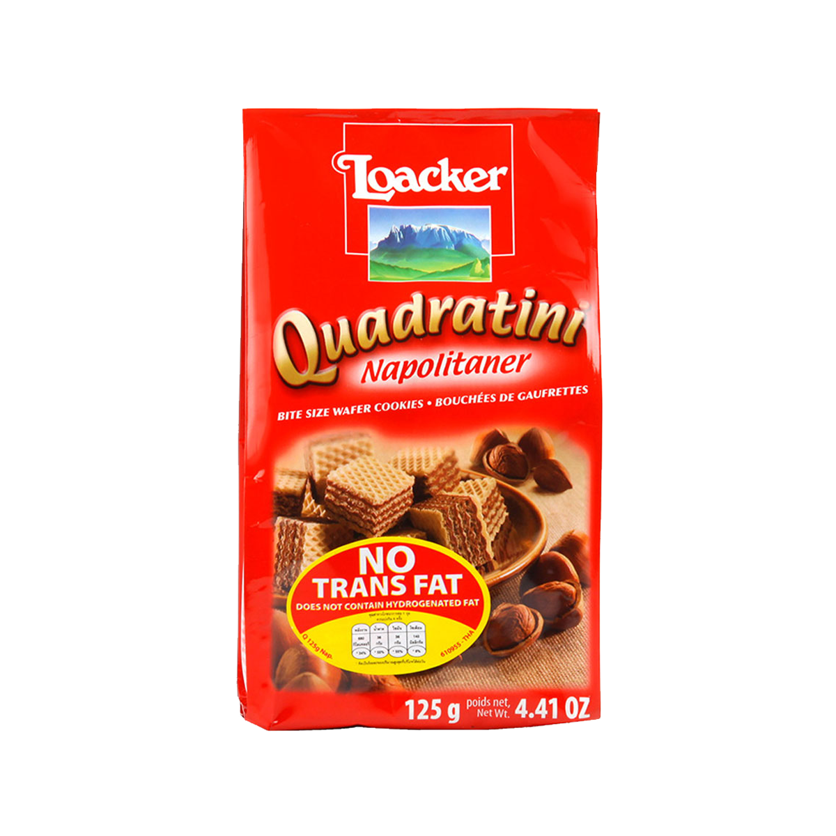 Loacker Quadratini Napolitaner Bite Size Wafer